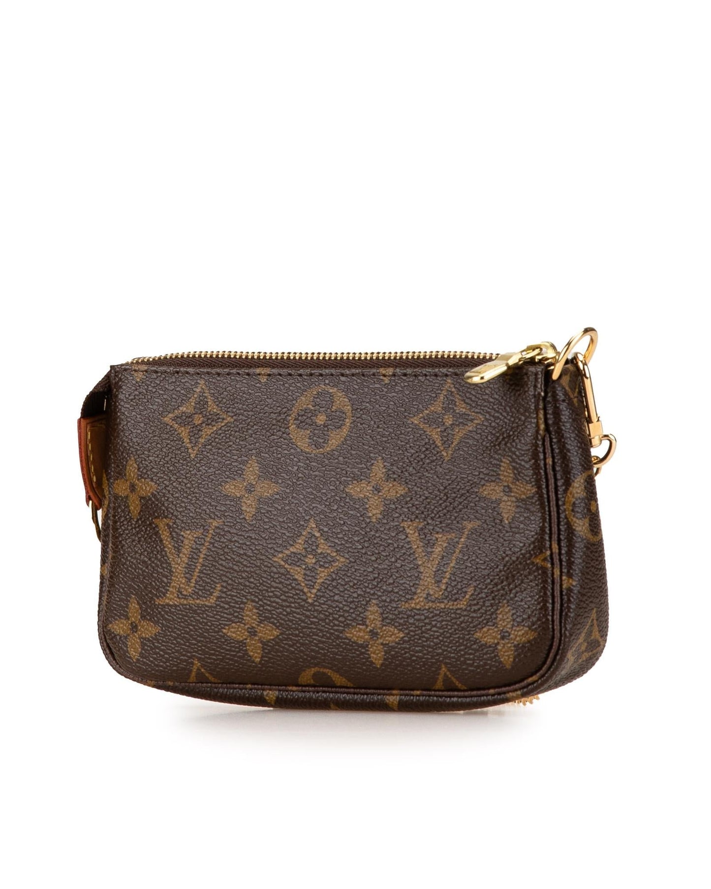 Monogram Canvas Mini Pochette with Gold-Tone Chain Strap