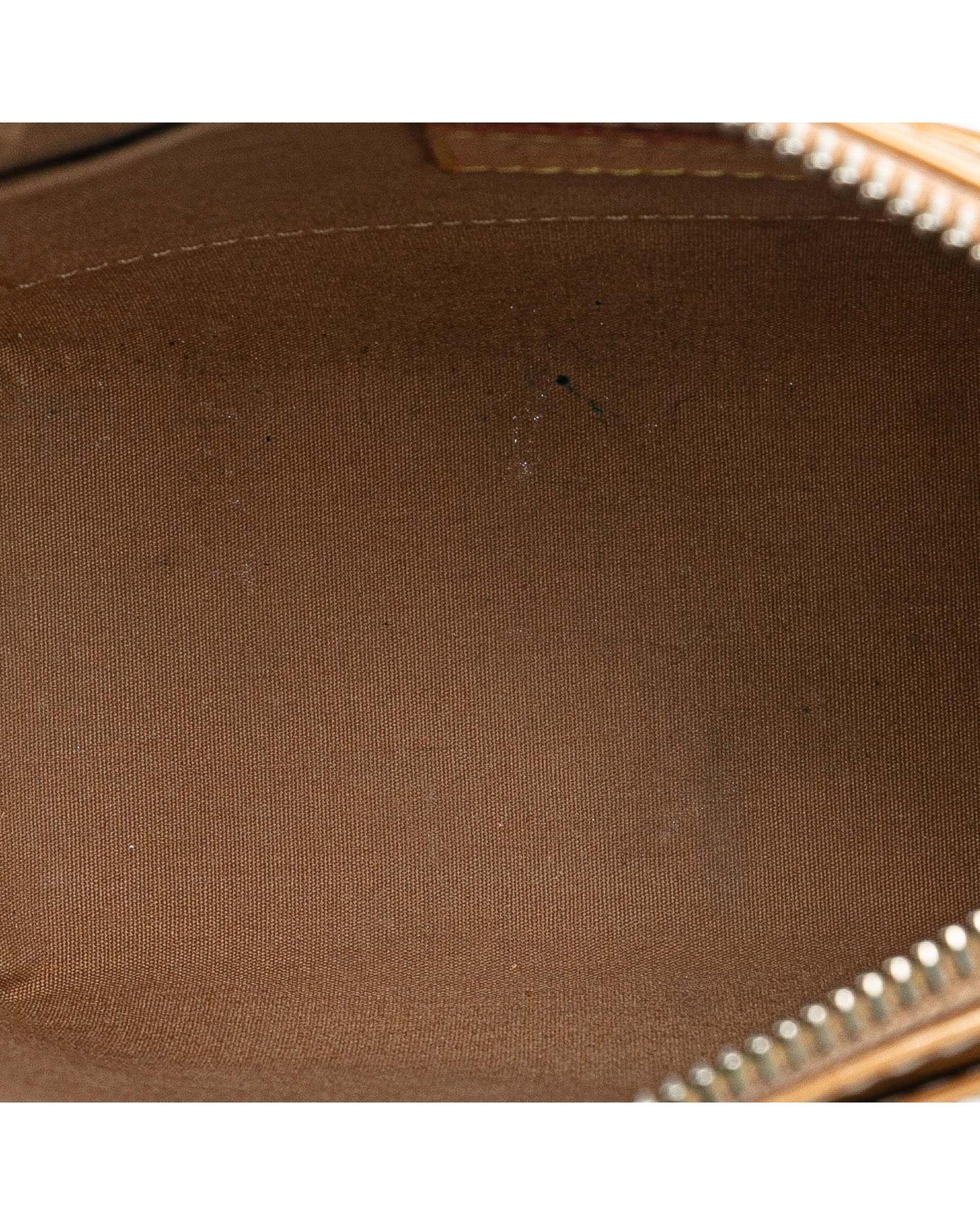 Monogram Vernis Leather Crossbody Bag with Adjustable Strap and Slip Pockets