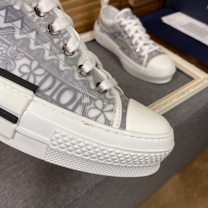 GLM - DIR B23 White and Black LOW-TOP SNEAKER