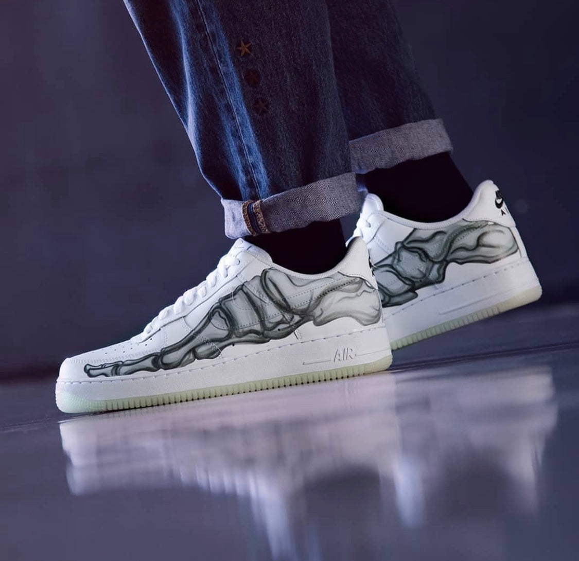 GLM - AF1 Skeleton Halloween White