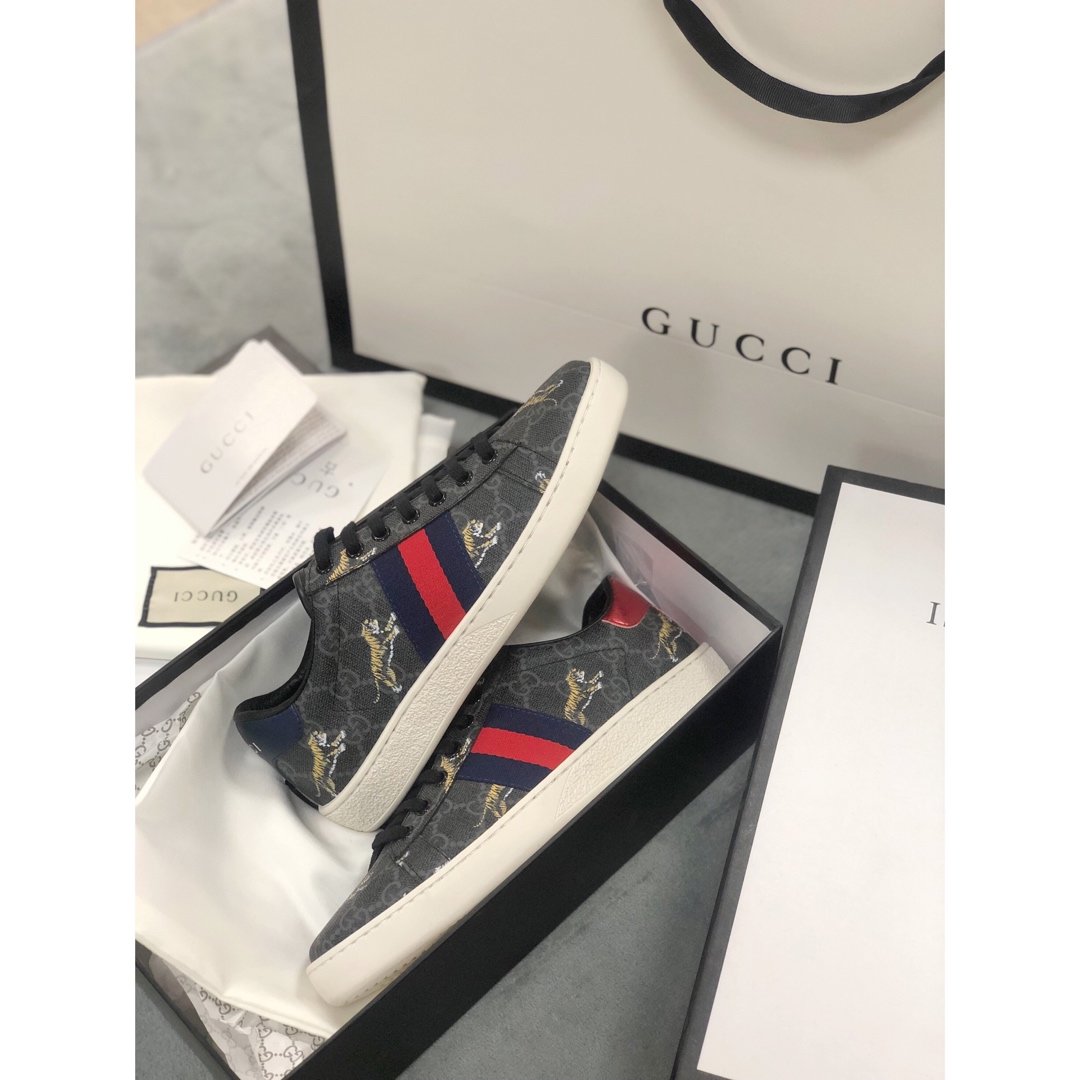 GLM-GCI Ace Beige  Tiger Sneaker 079