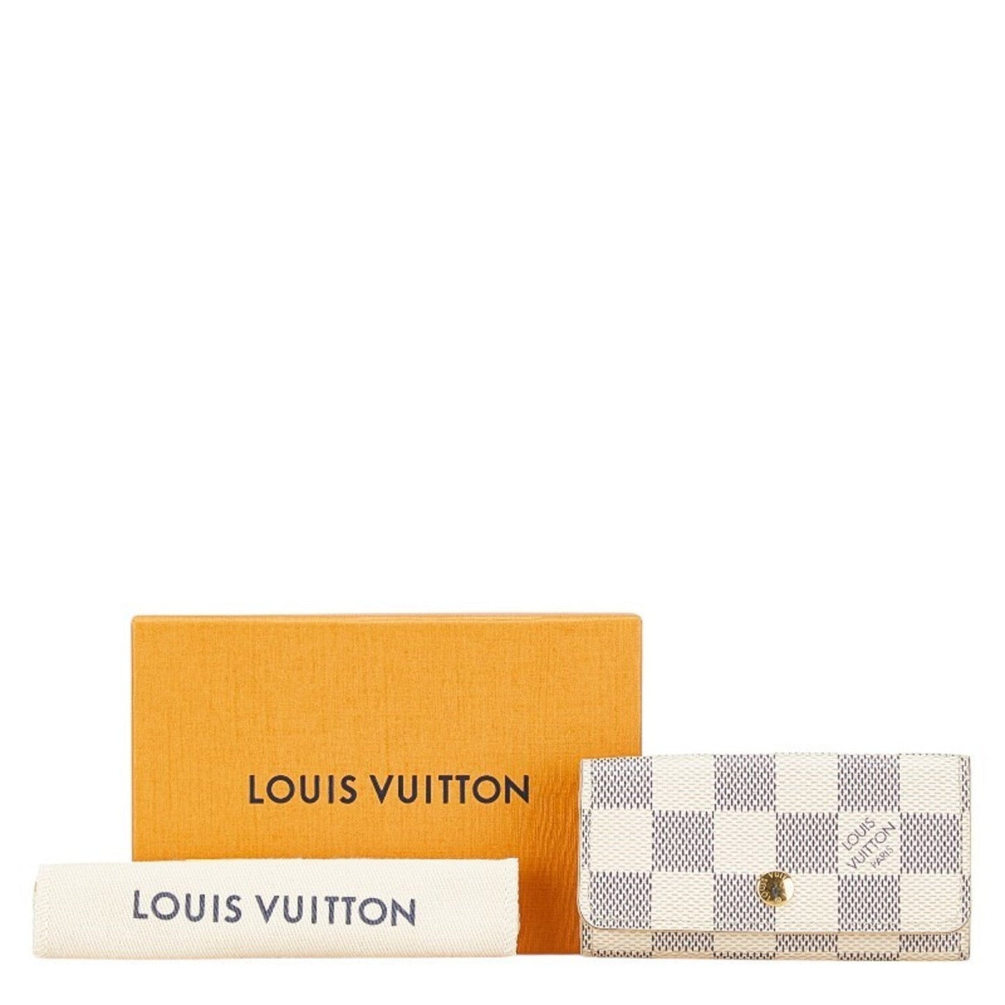 M64063 Key Holder Damier Azur Canvas