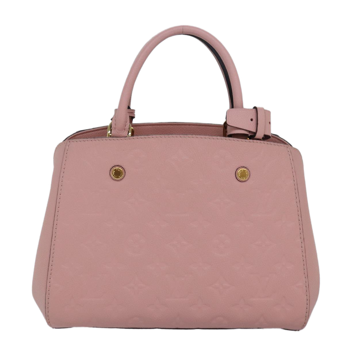 Capucines Mini handbag Rose Ballerine Empreinte Leather