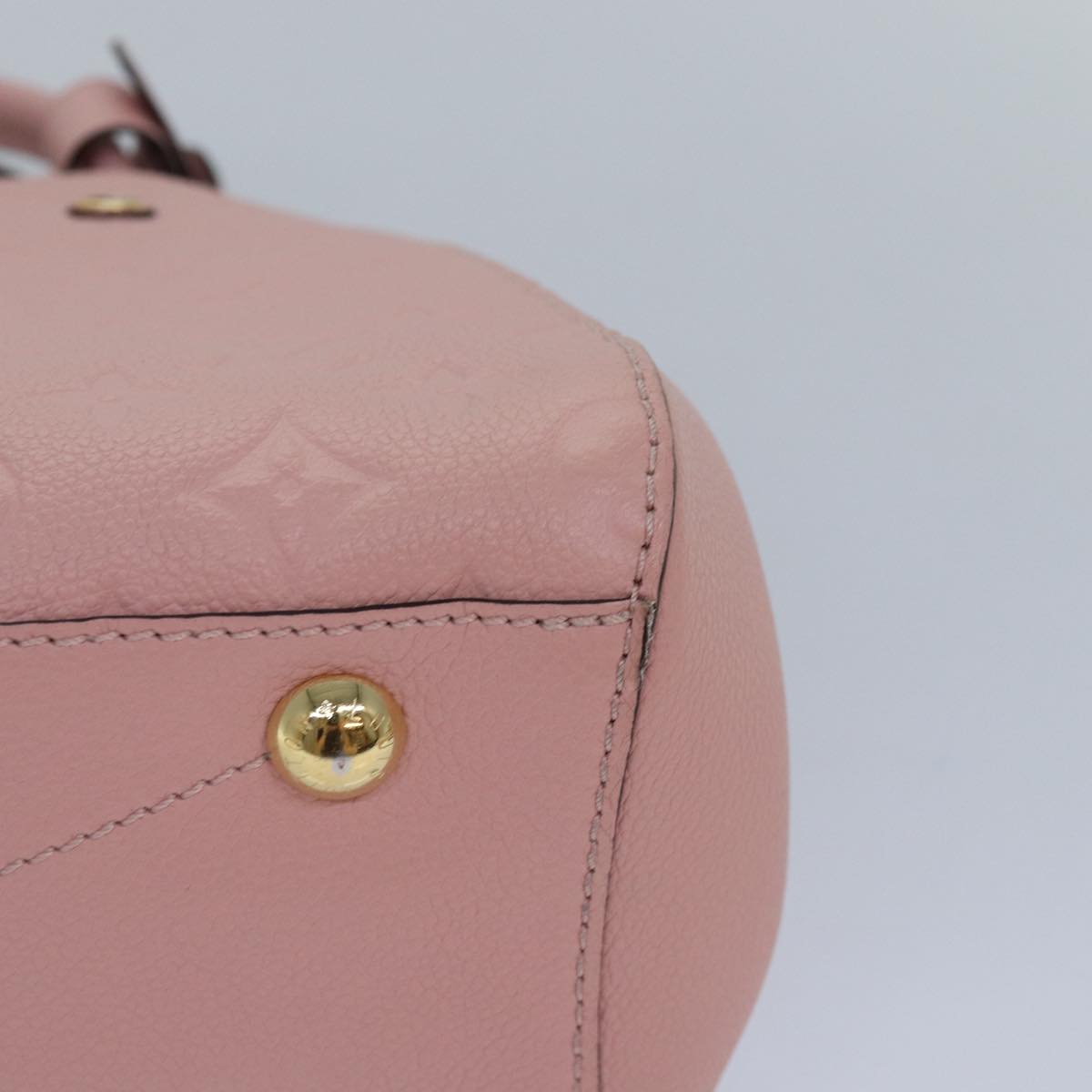 Capucines Mini handbag Rose Ballerine Empreinte Leather