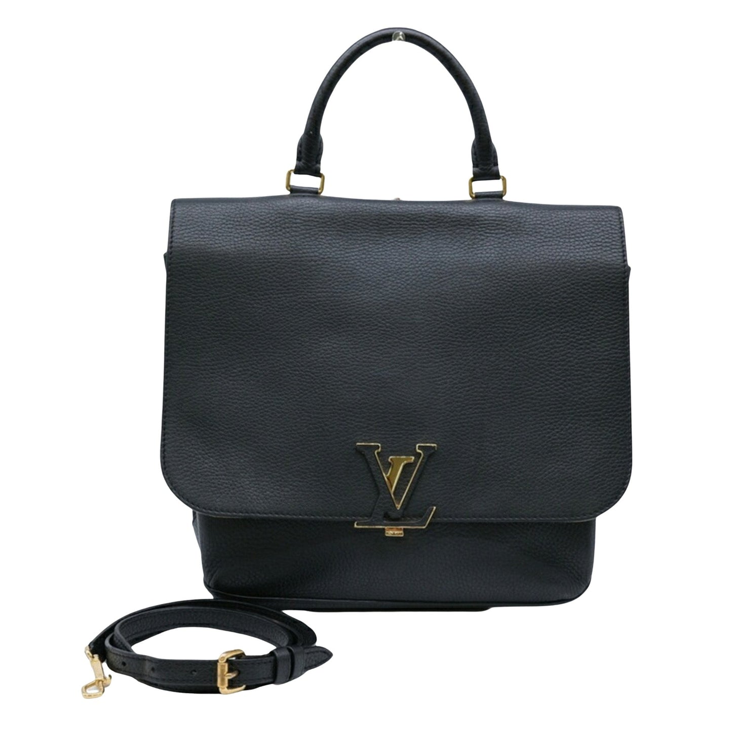 LV Pochette Black Leather