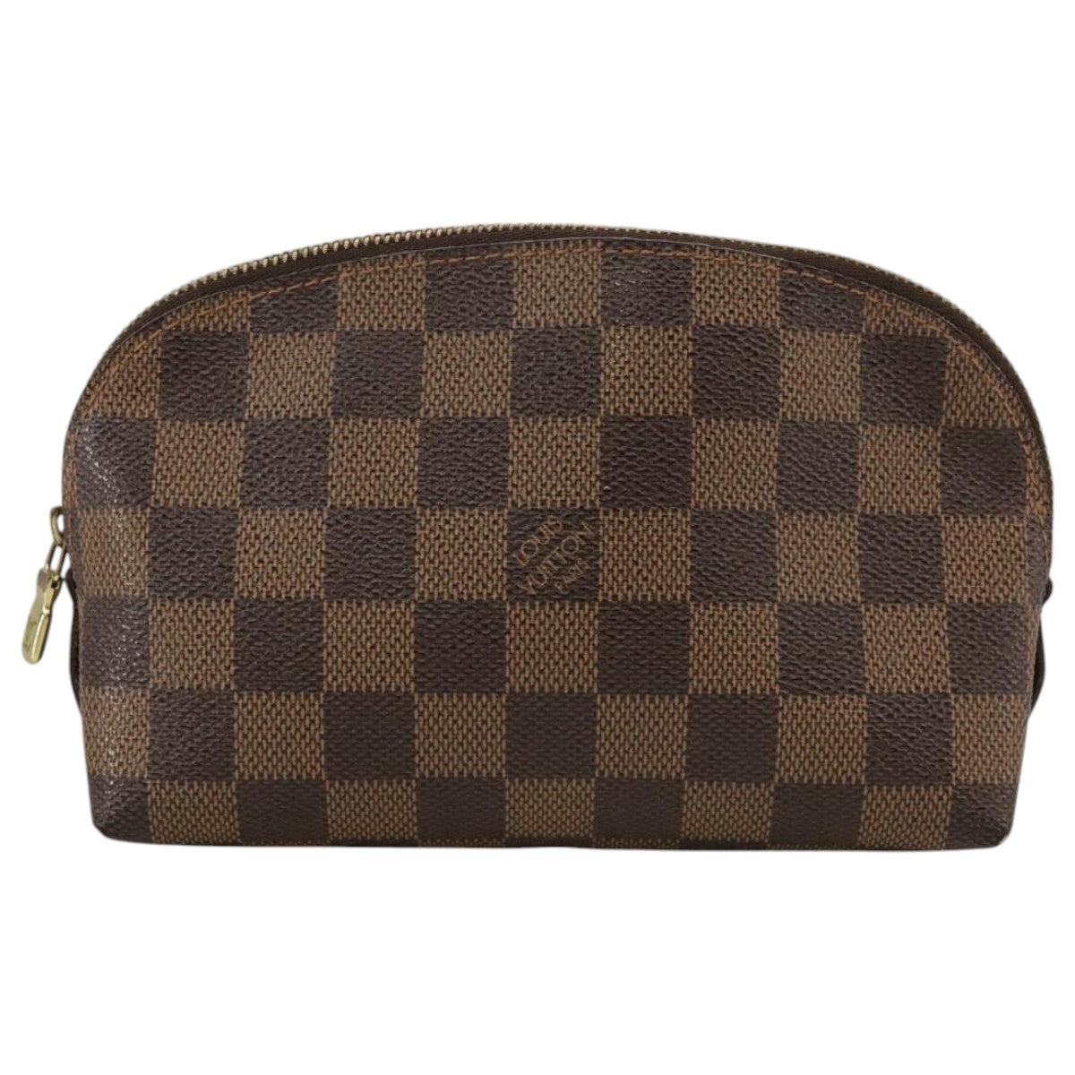 Cosmetic Pouch Damier Ebene Canvas