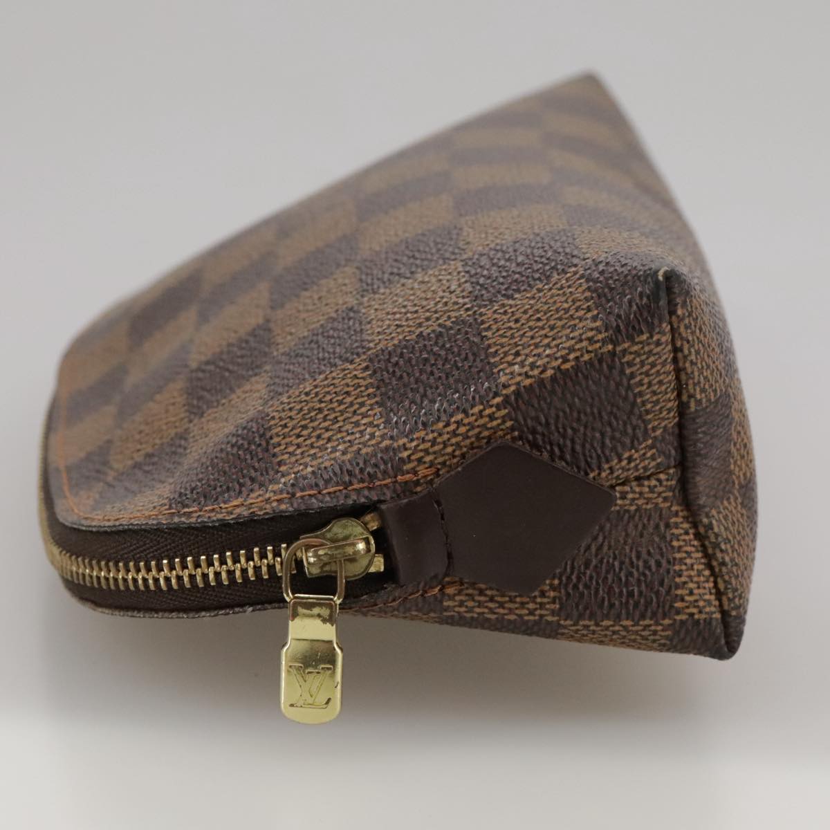 Cosmetic Pouch Damier Ebene Canvas