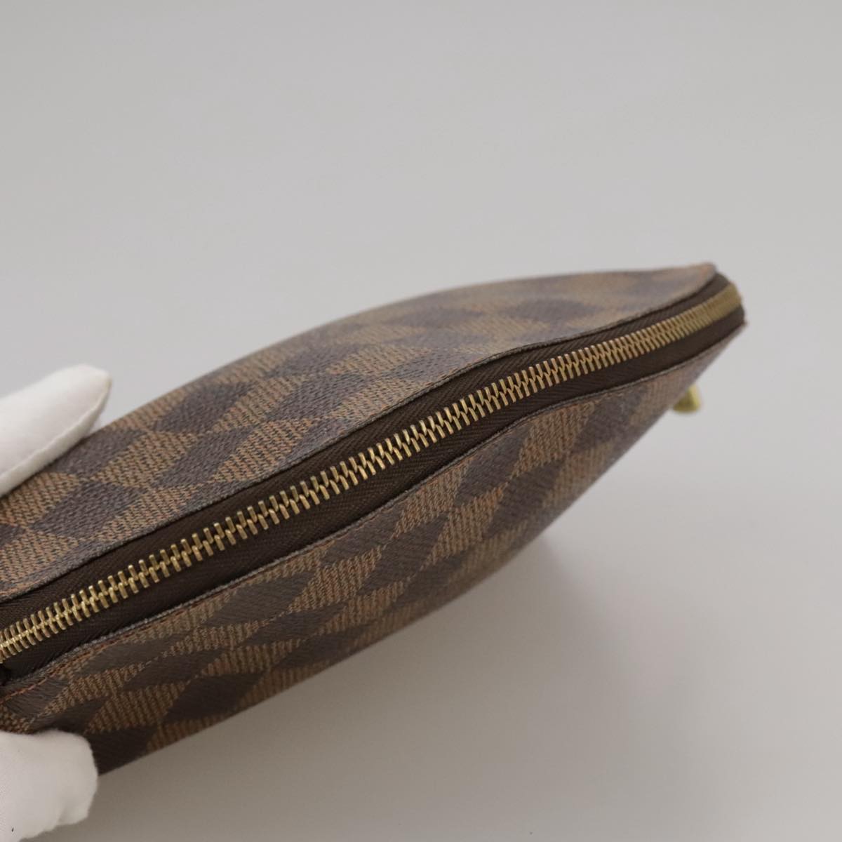 Cosmetic Pouch Damier Ebene Canvas