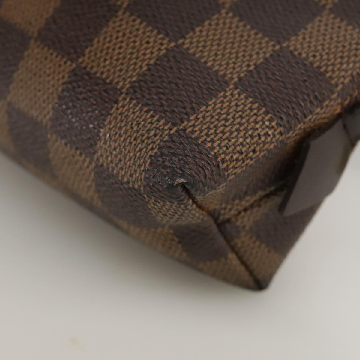 Cosmetic Pouch Damier Ebene Canvas
