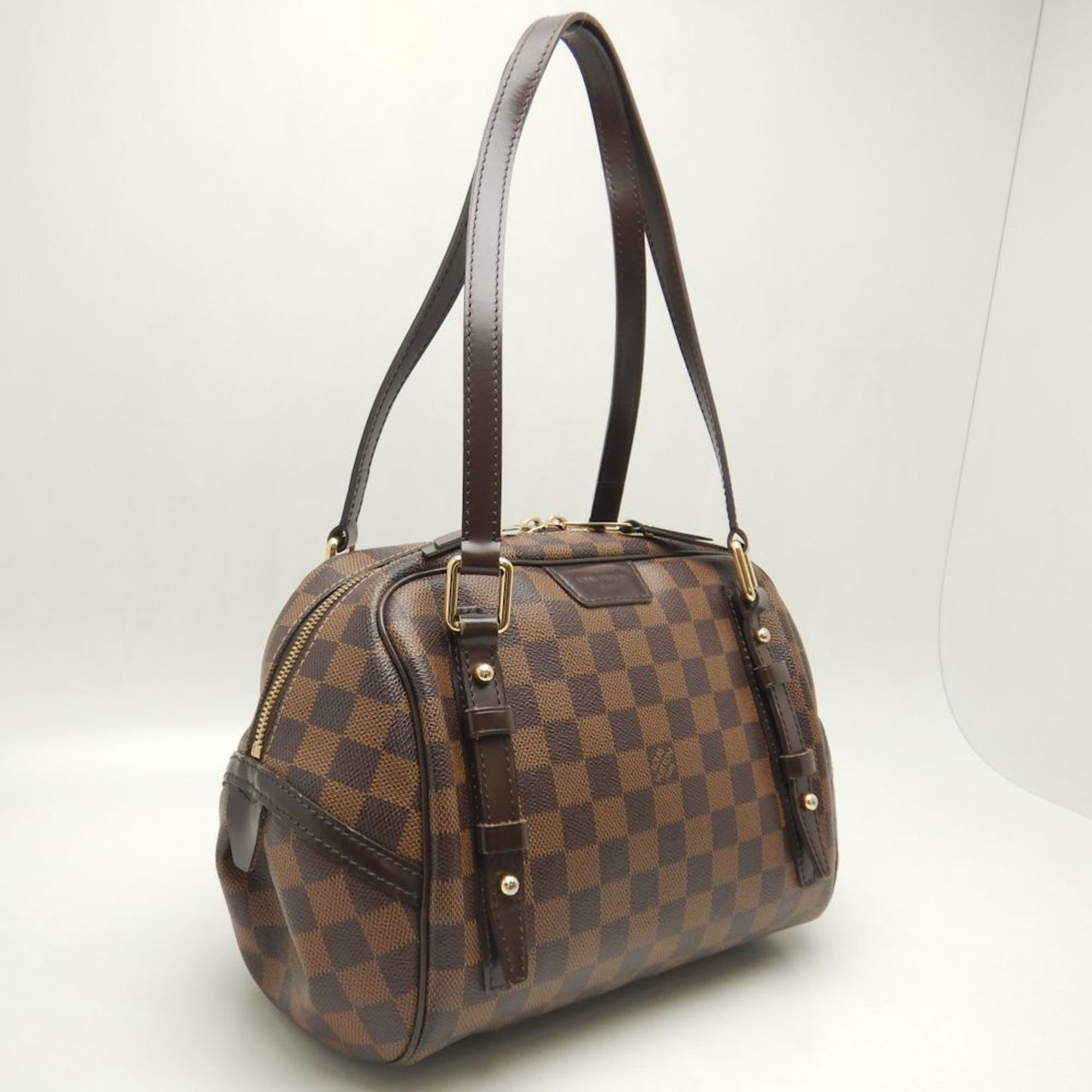 Elegant Canvas Rivington Handbag with Metal Fittings