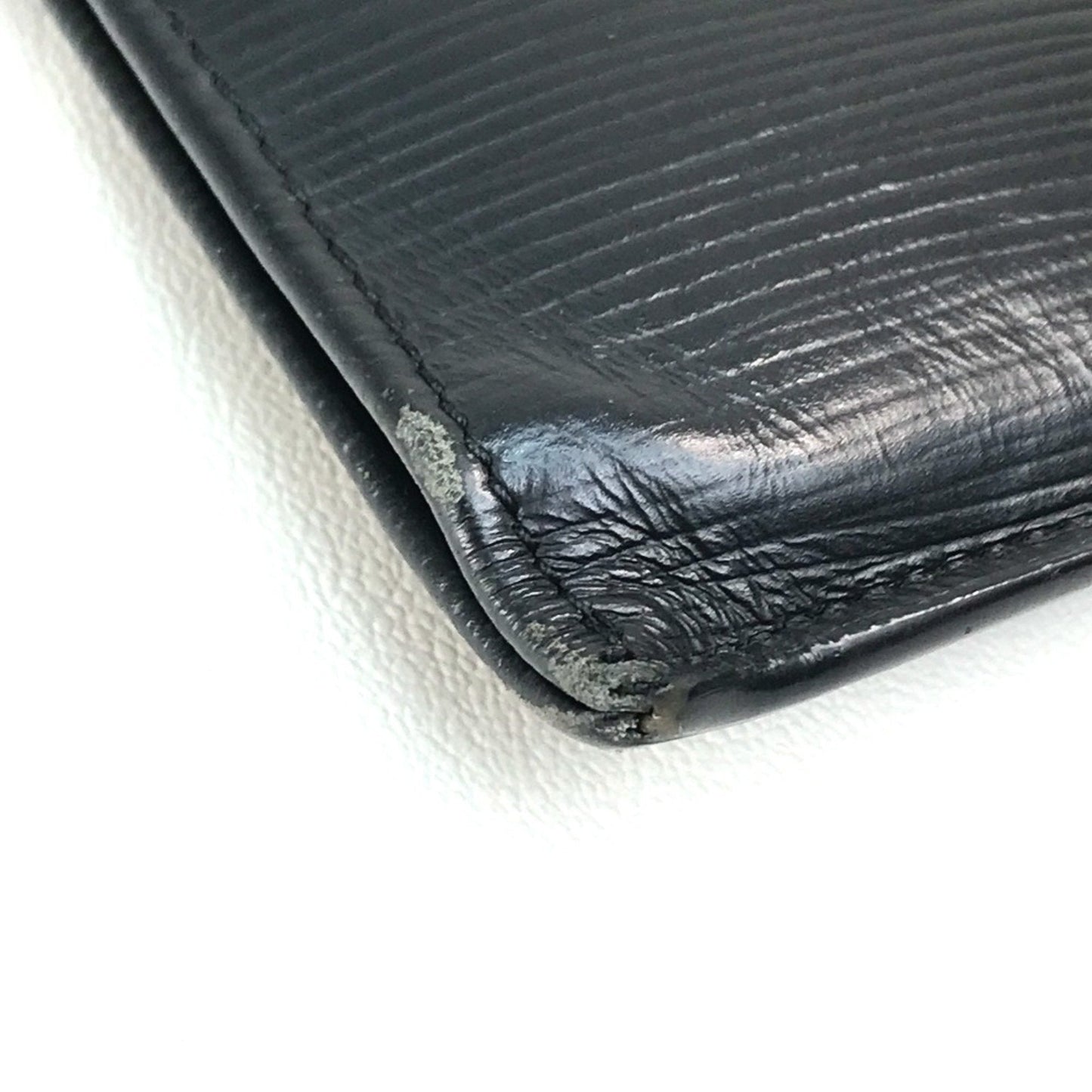 Zippered Leather Clutch Pochette Style