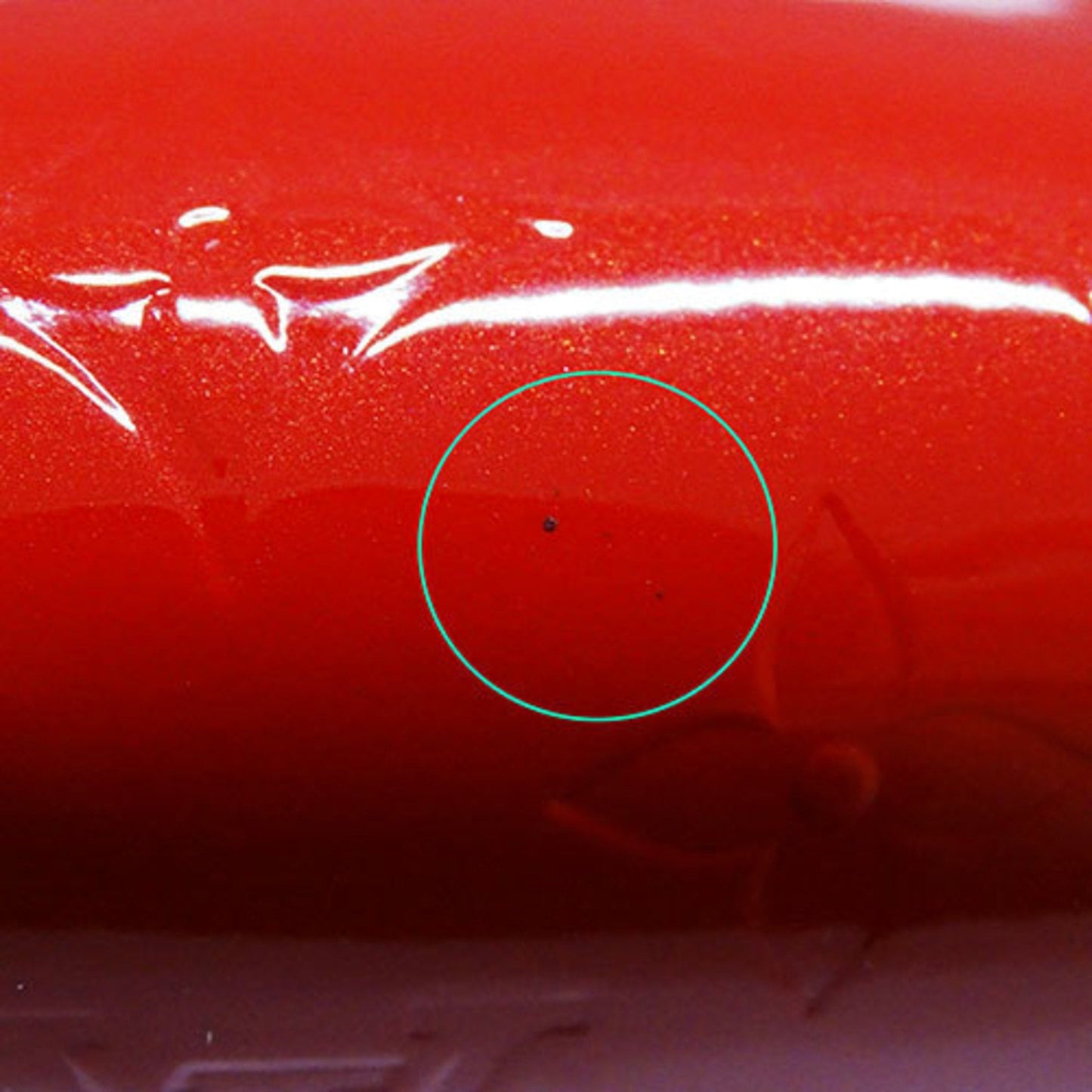 Patent Leather Cosmetic Pouch with Slight Wear