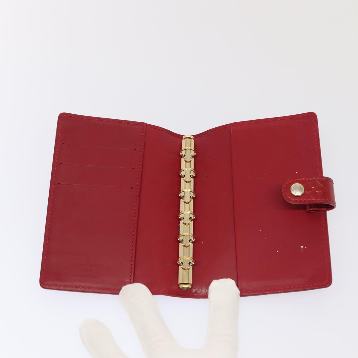 Monogram Vernis Wallet Red