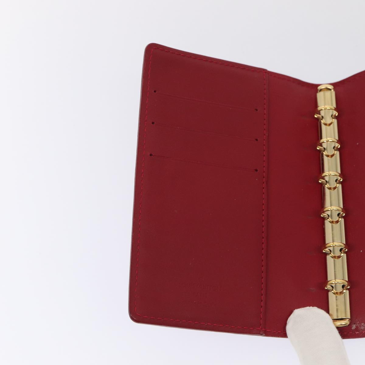 Monogram Vernis Wallet Red
