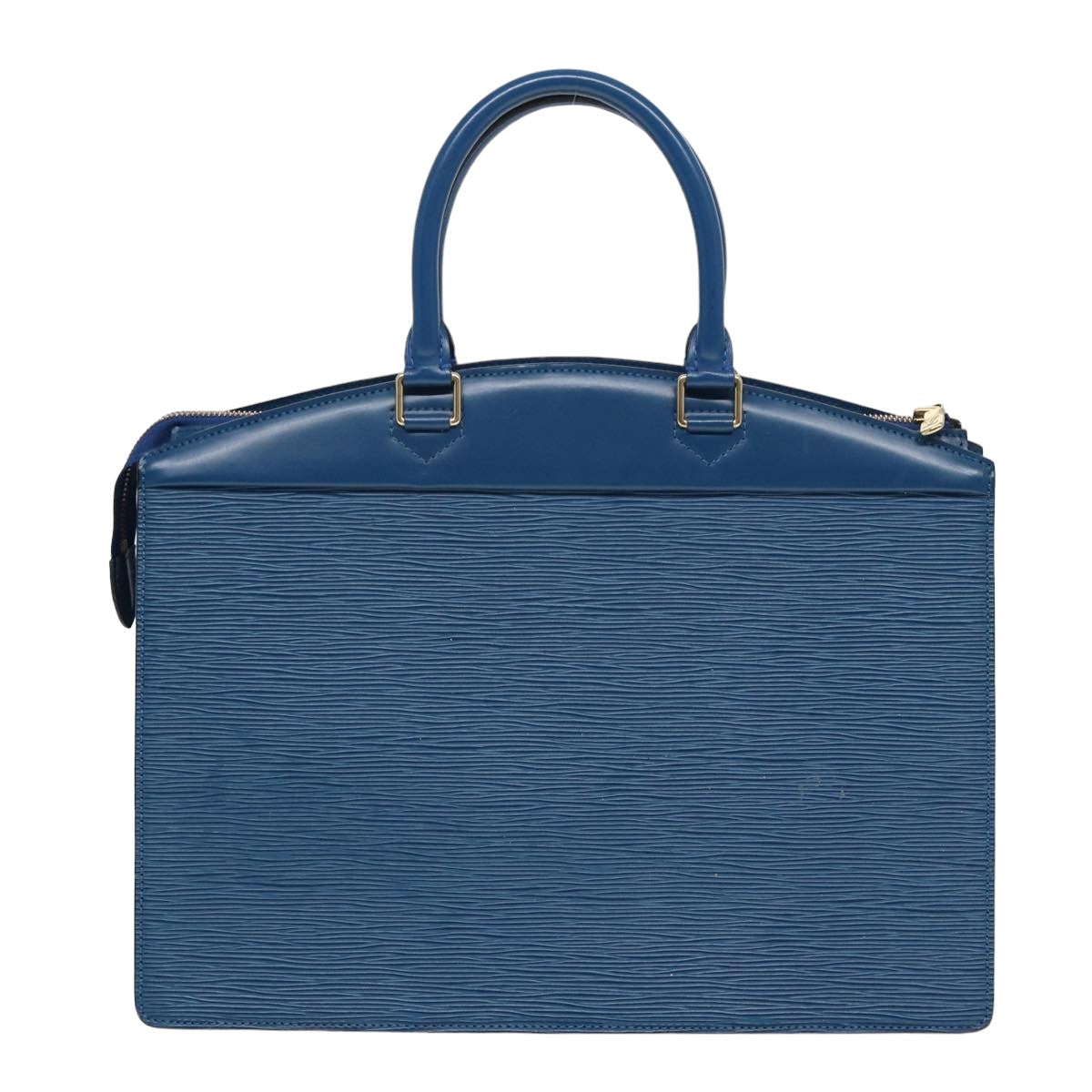 Capucines MM Blue Leather Handbag