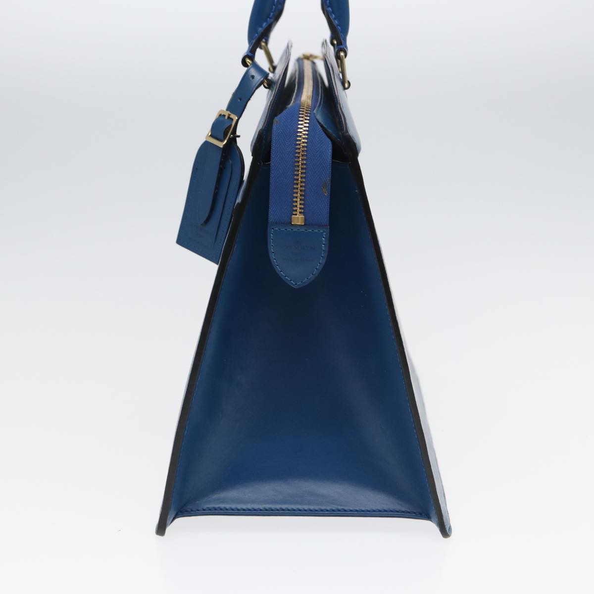 Capucines MM Blue Leather Handbag