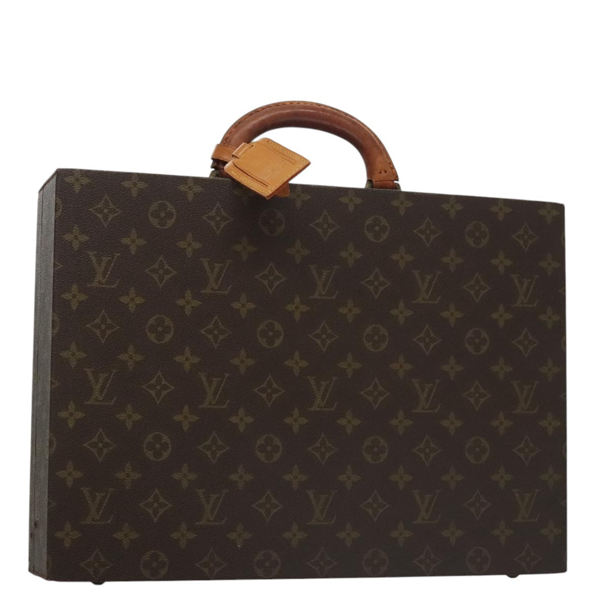 Elegant Canvas President Briefcase with Name Tag