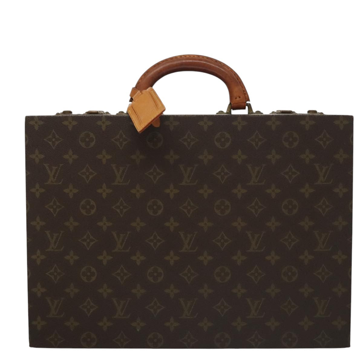 Elegant Canvas President Briefcase with Name Tag