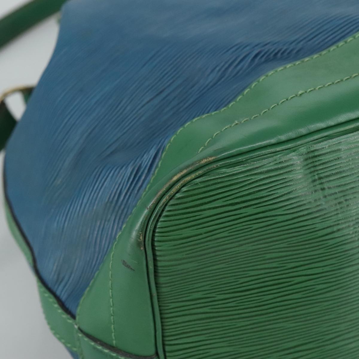 Leather Drawstring Bucket Bag with Adjustable Shoulder Drop