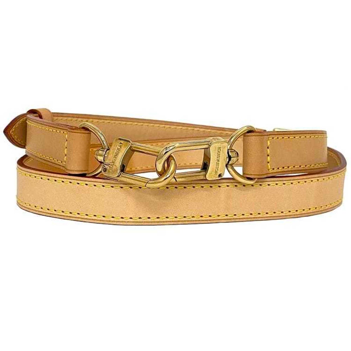 Leather Bandouliere de Sac with Slight Scratches and Stains