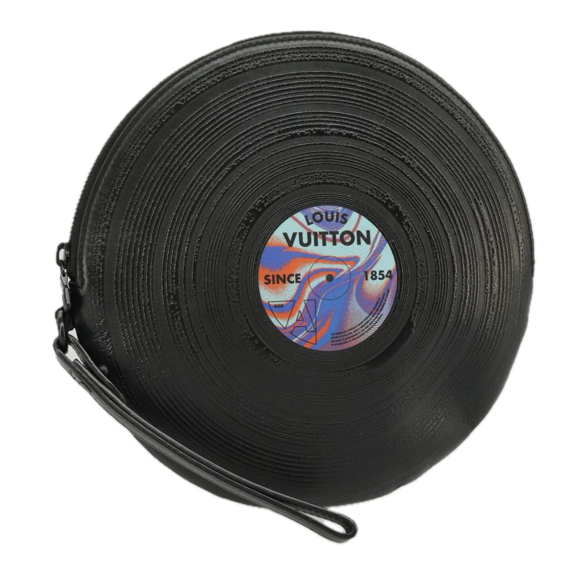 Record Vinyl Clutch Black