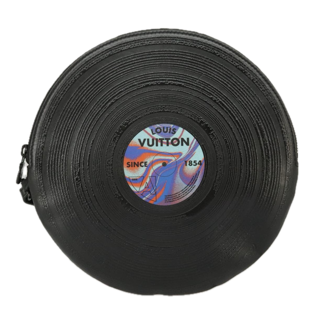 Record Vinyl Clutch Black