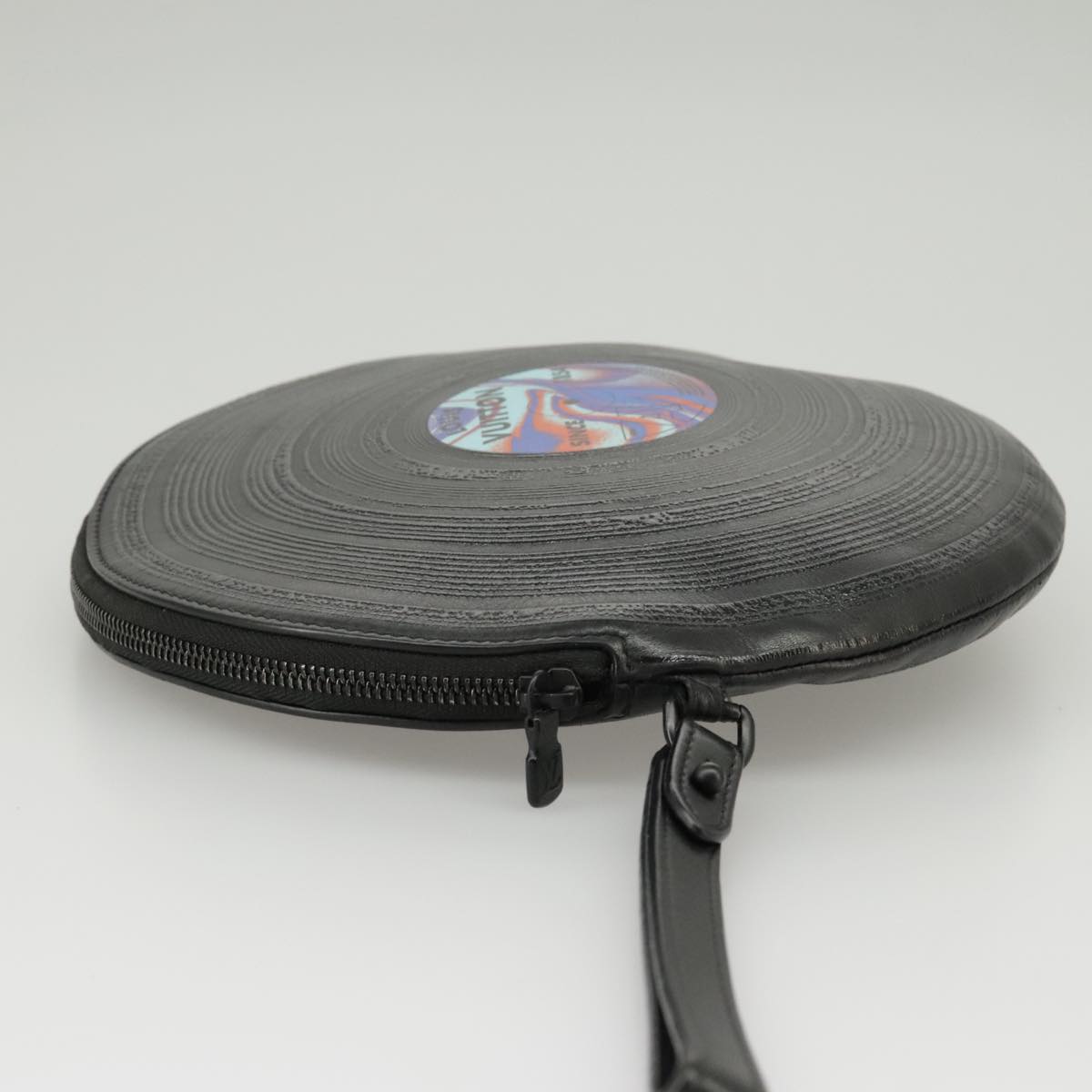 Record Vinyl Clutch Black