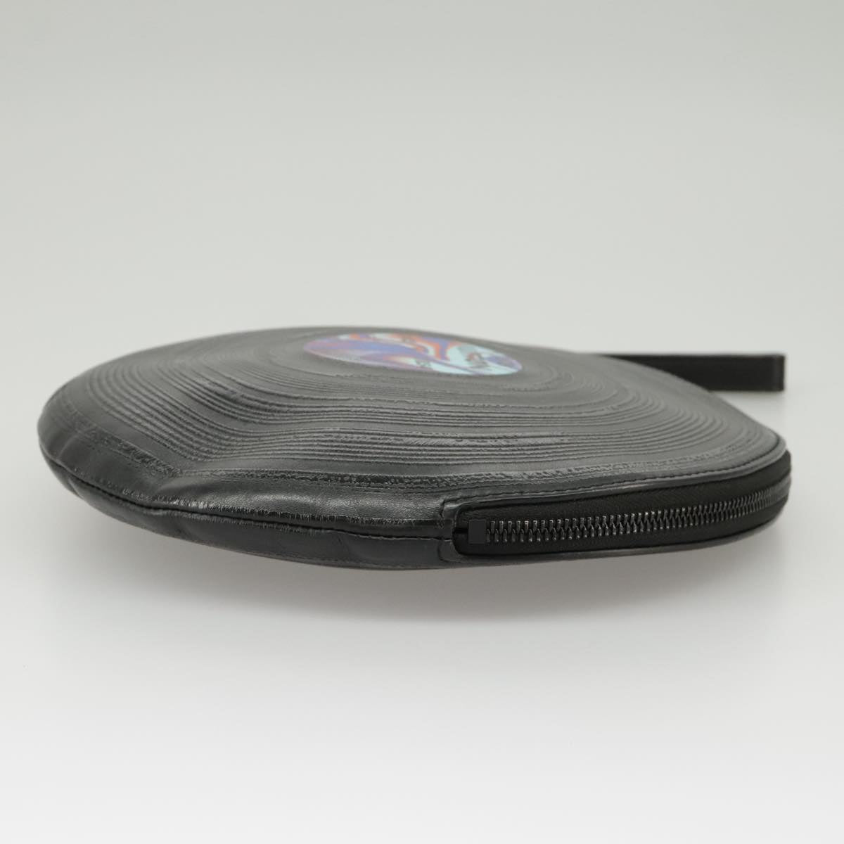 Record Vinyl Clutch Black