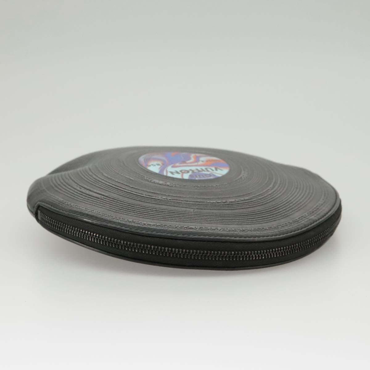 Record Vinyl Clutch Black