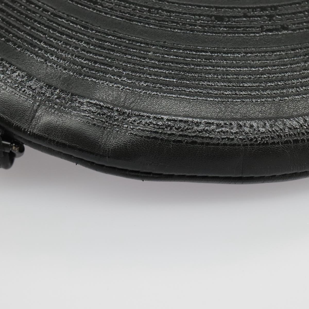 Record Vinyl Clutch Black