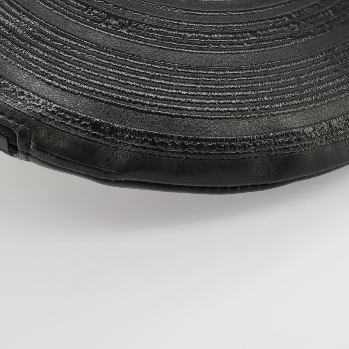 Record Vinyl Clutch Black