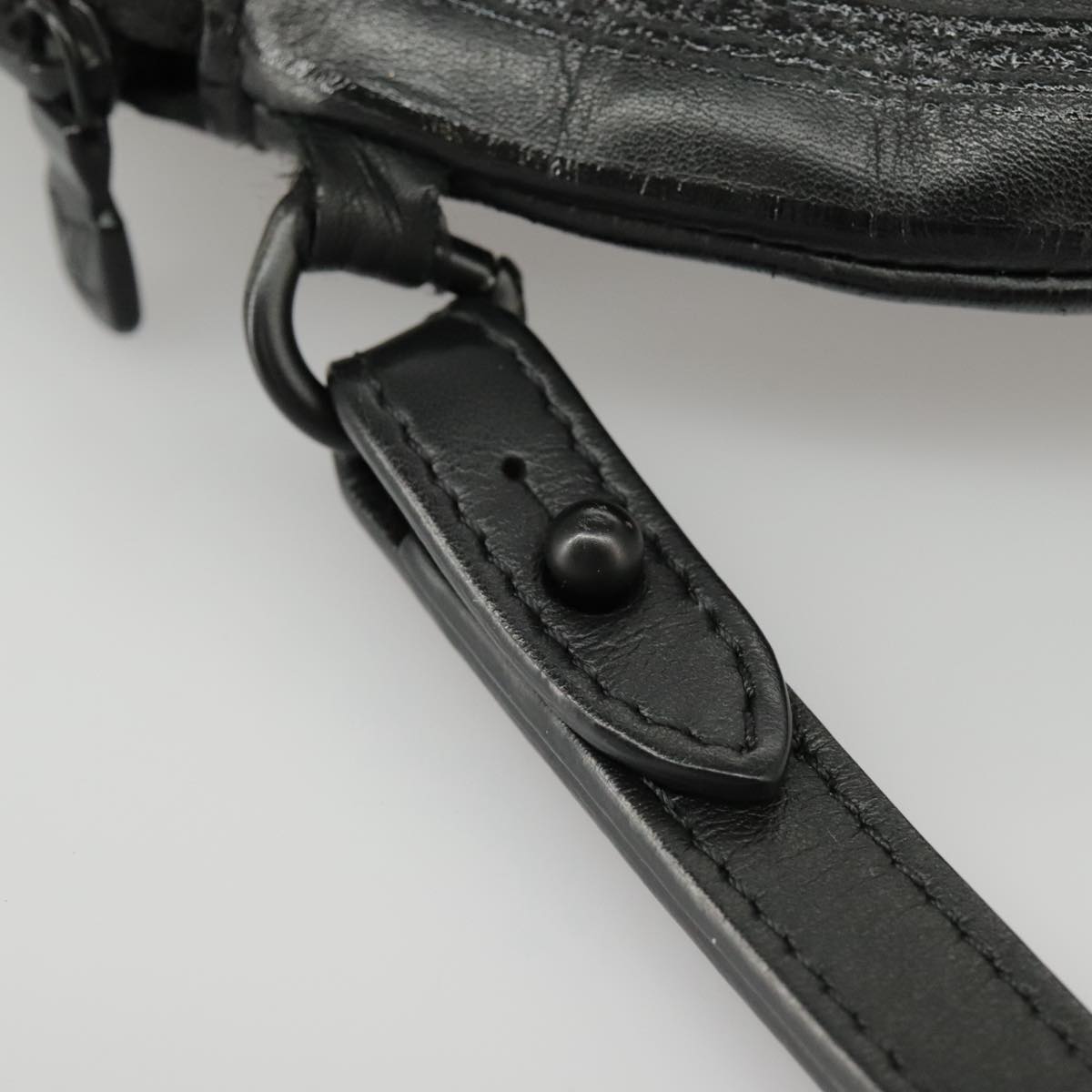 Record Vinyl Clutch Black