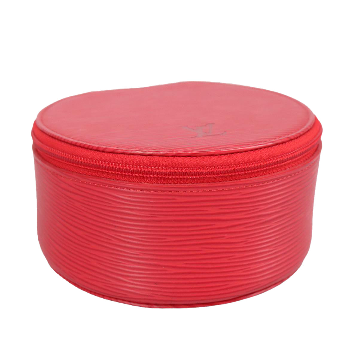Epi Leather Round Cosmetic Case