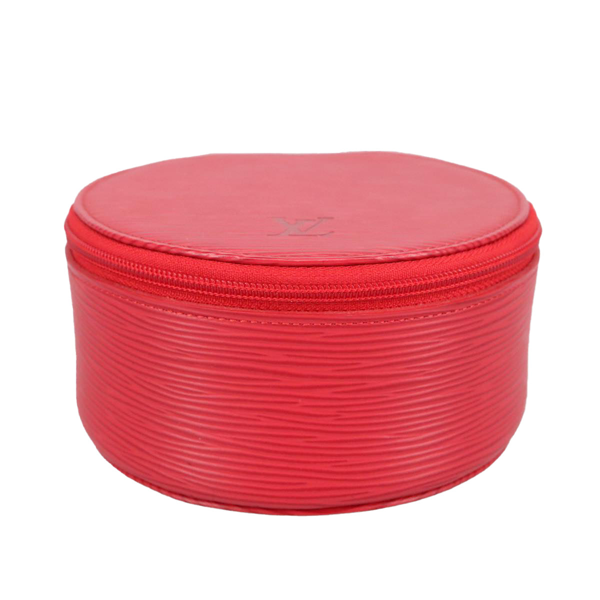 Epi Leather Round Cosmetic Case