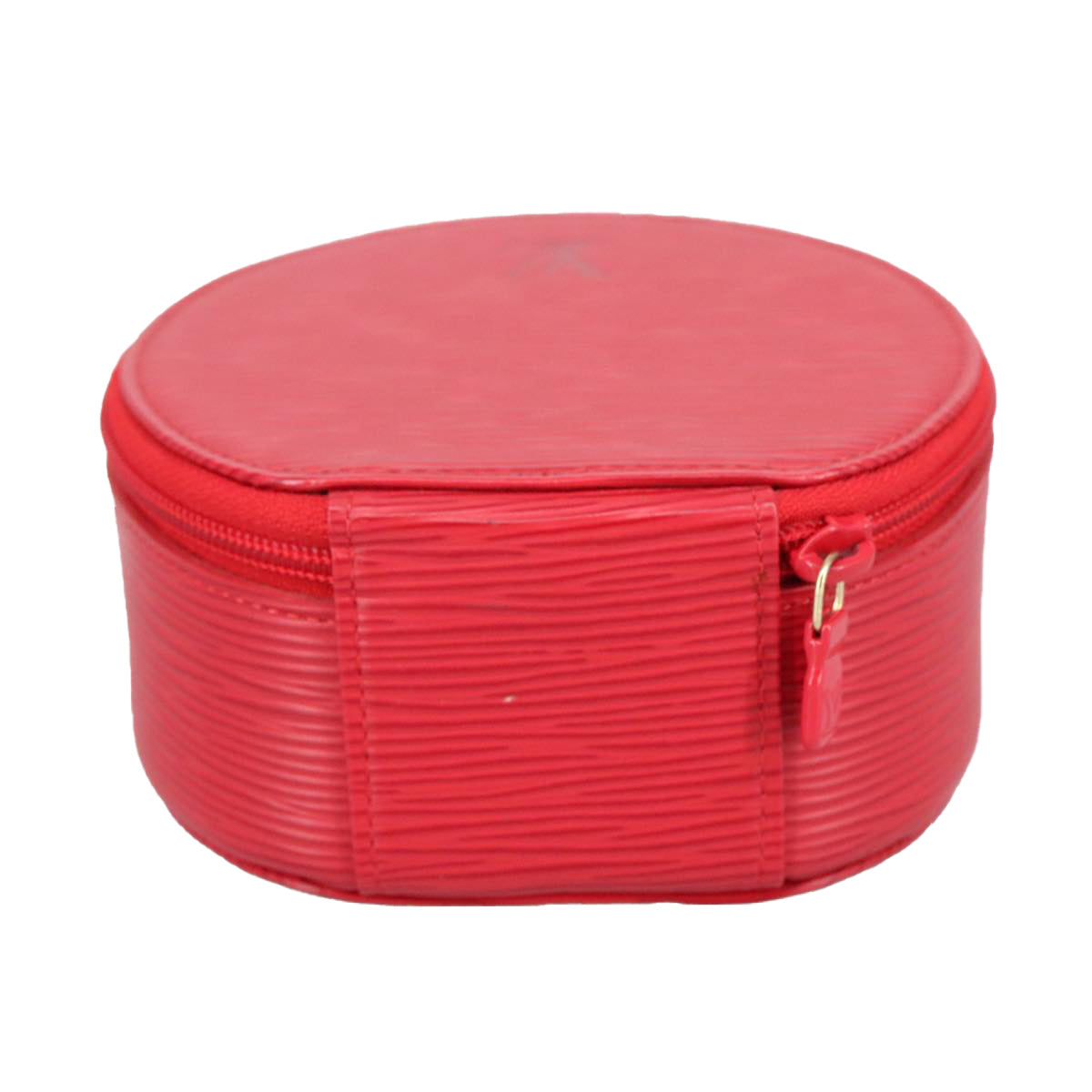 Epi Leather Round Cosmetic Case