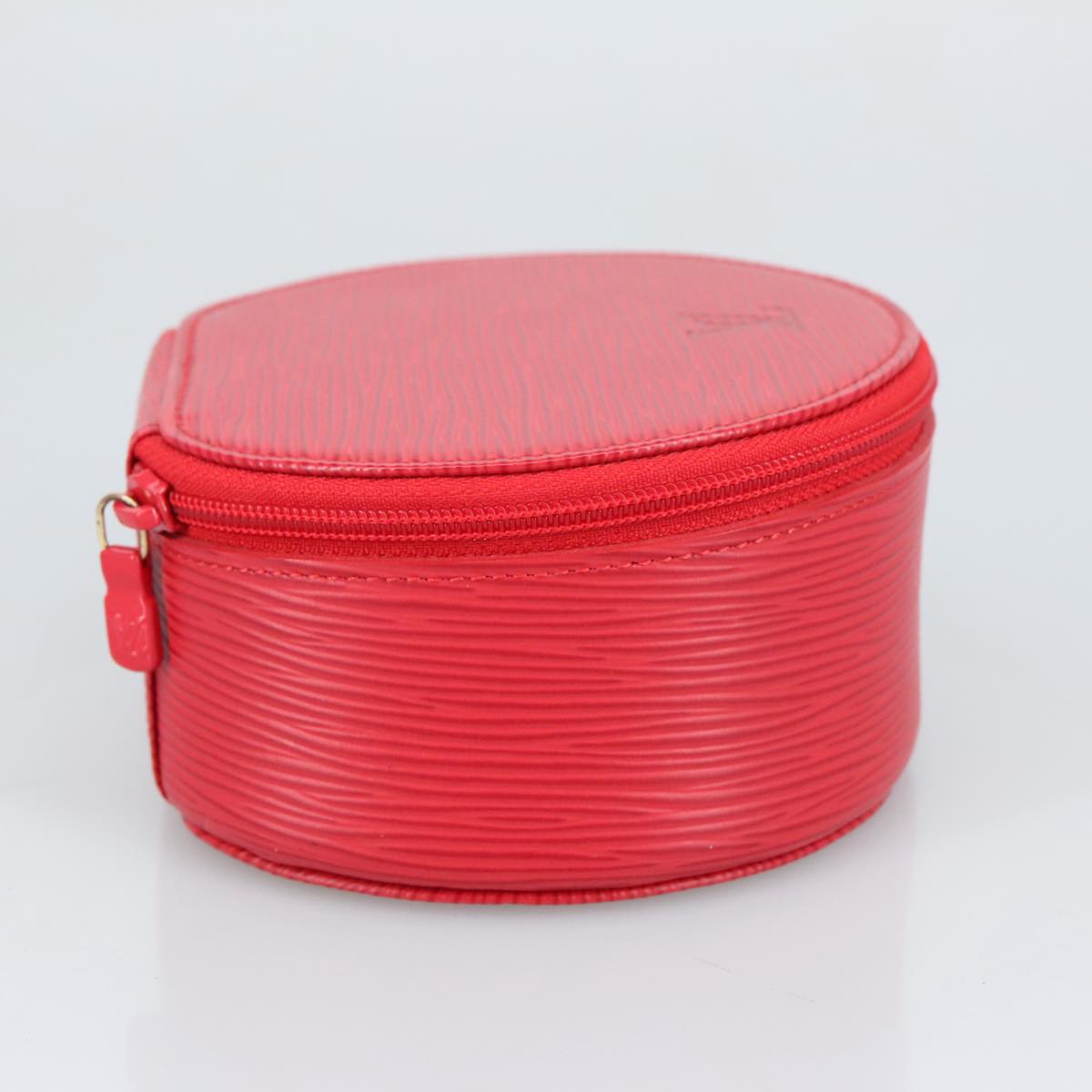 Epi Leather Round Cosmetic Case