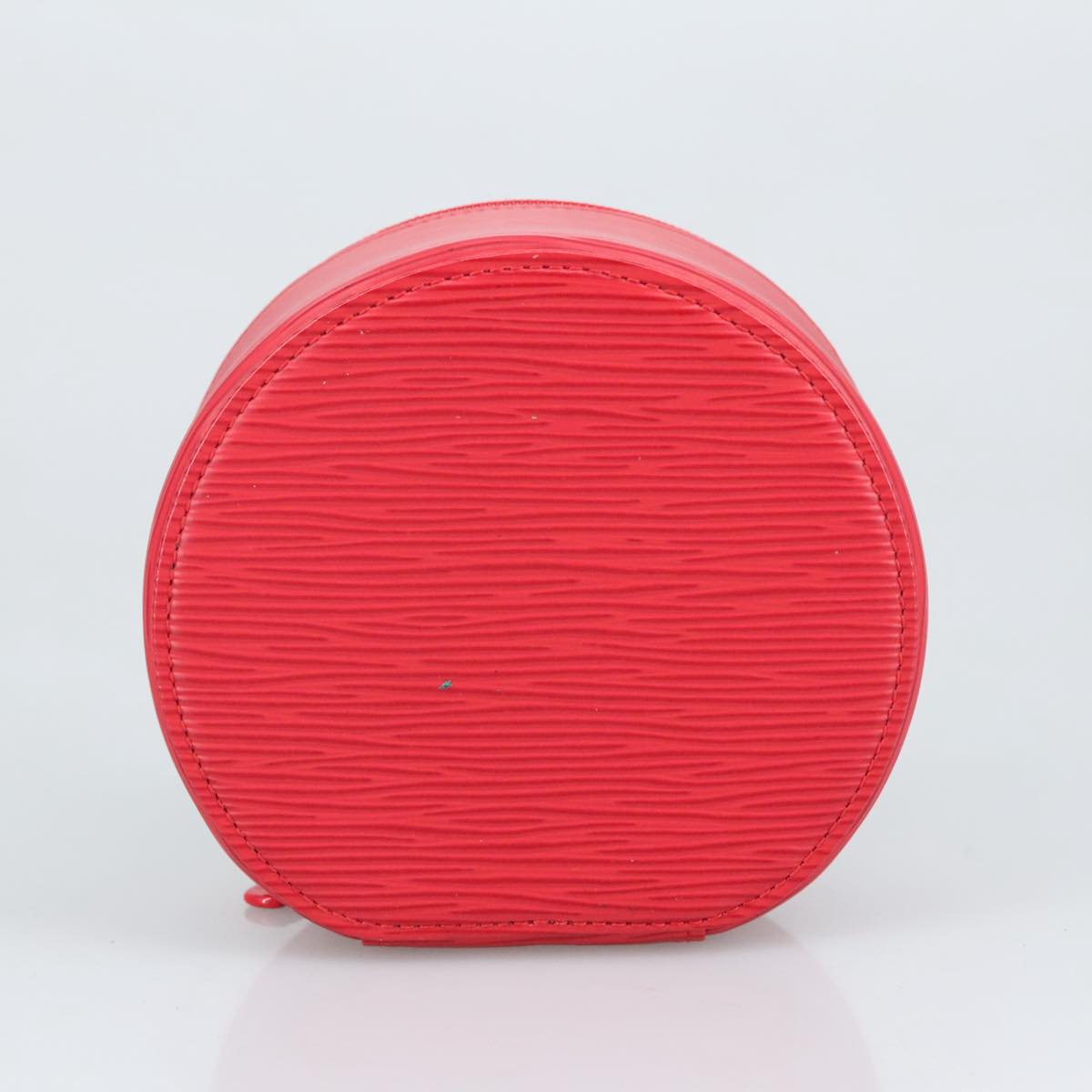 Epi Leather Round Cosmetic Case
