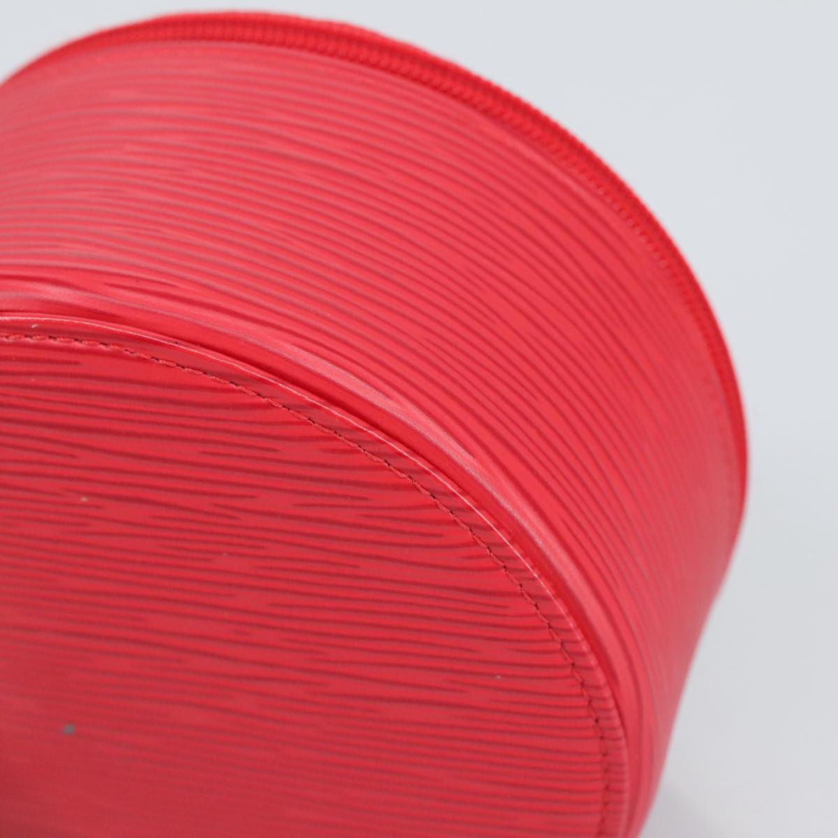 Epi Leather Round Cosmetic Case