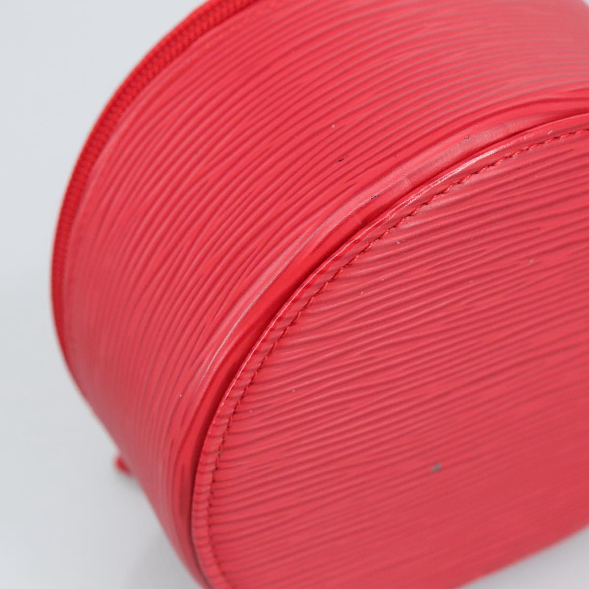 Epi Leather Round Cosmetic Case