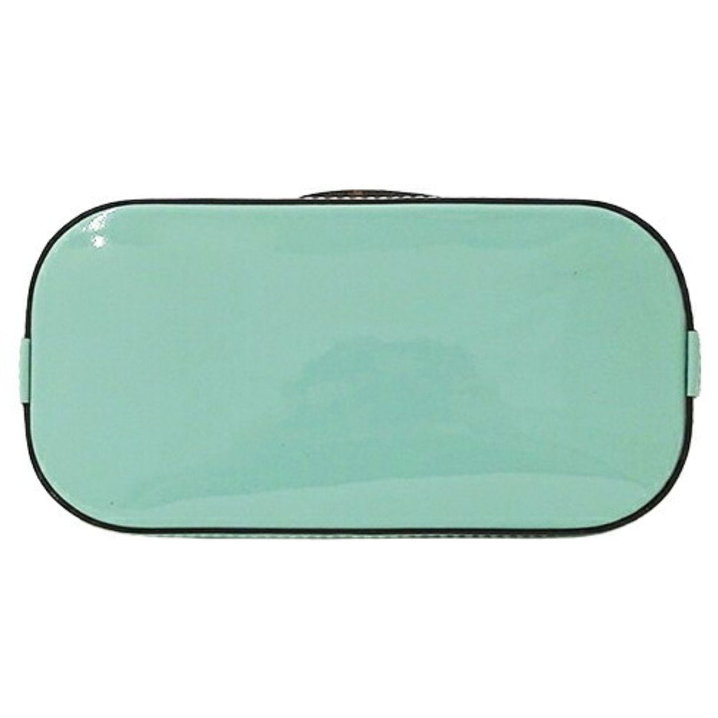 Patent Leather Mini Handbag with Good Condition and Wear on Handle