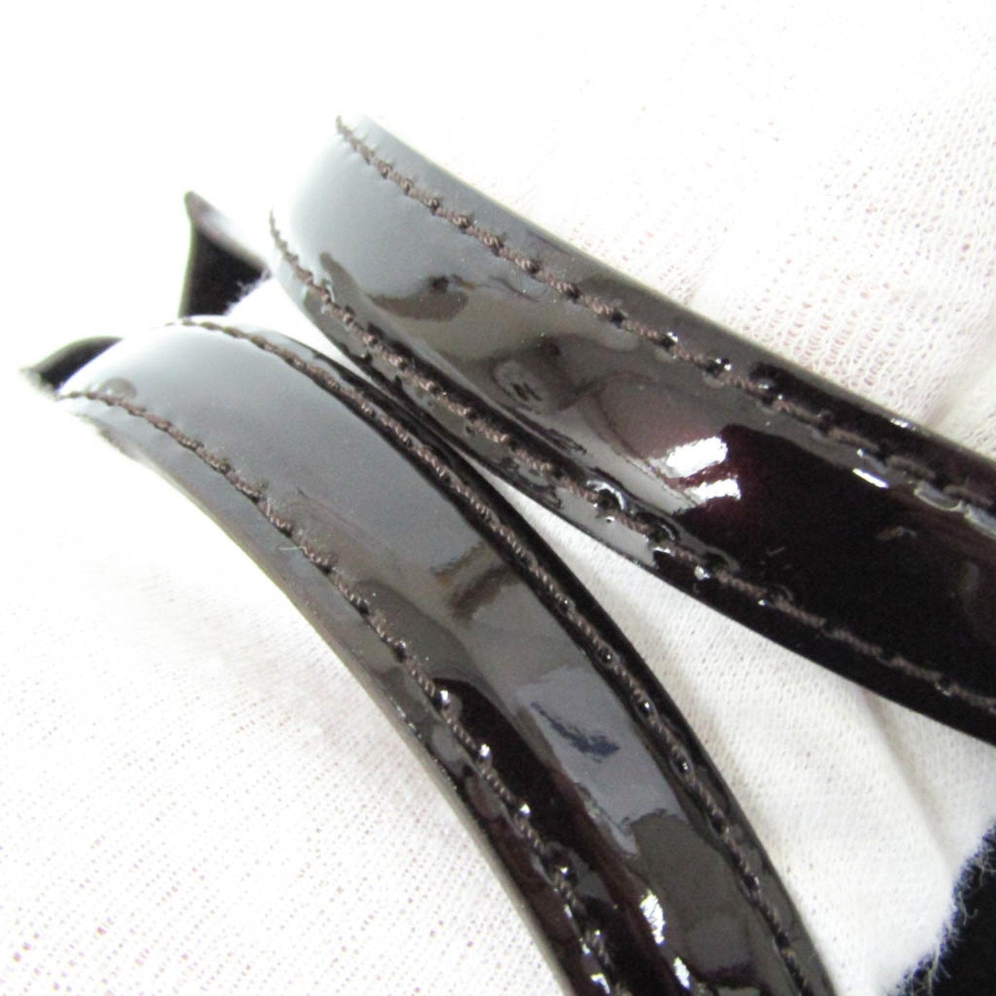 Patent Leather Tote Bag with Slight Wear