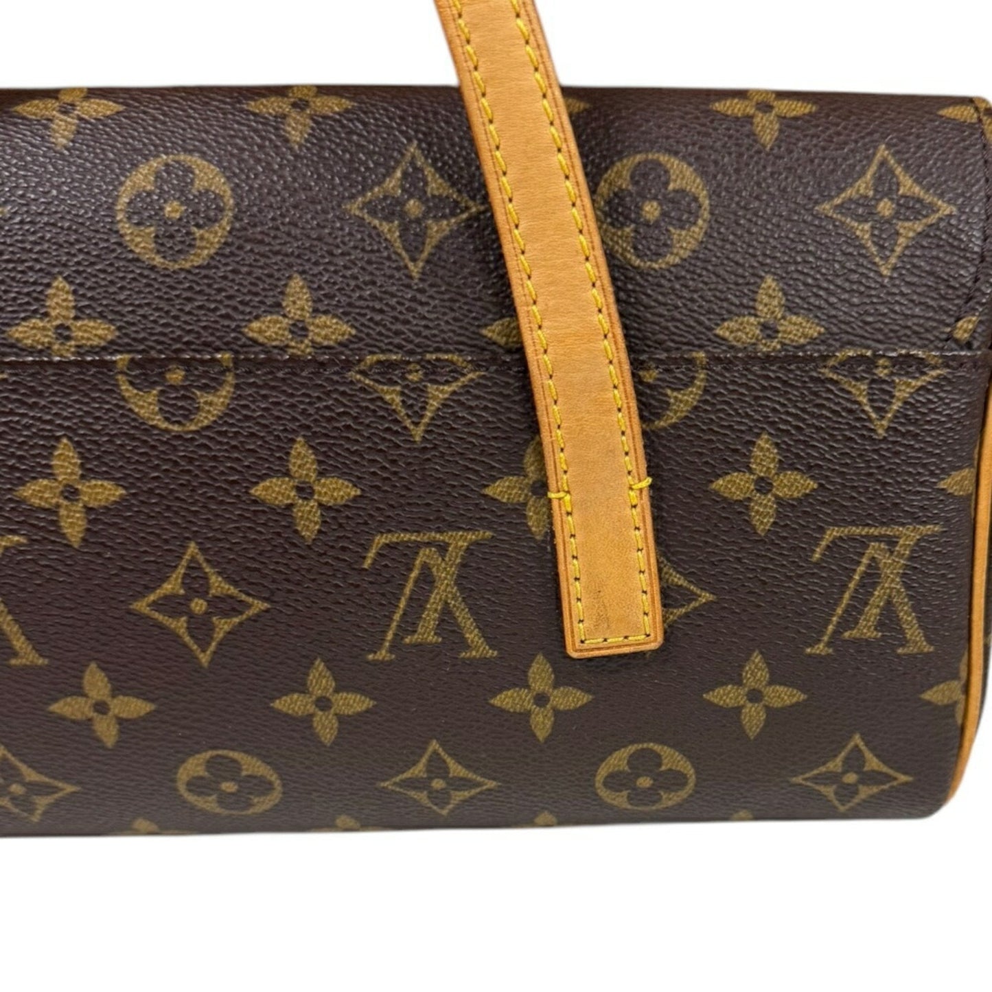 Canvas Handbag with Slight Wear and Scratches