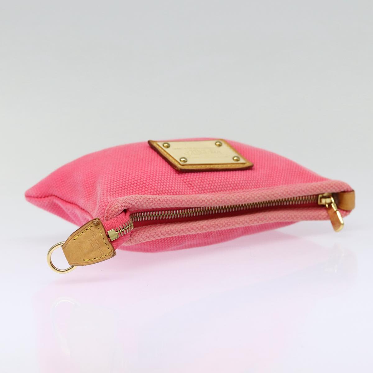 Cosmetic Pouch Pink Canvas