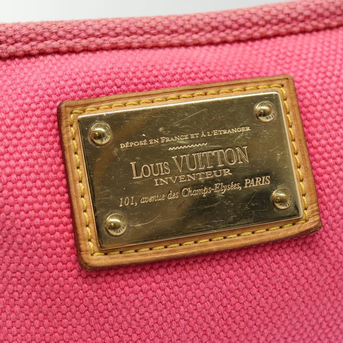 Cosmetic Pouch Pink Canvas