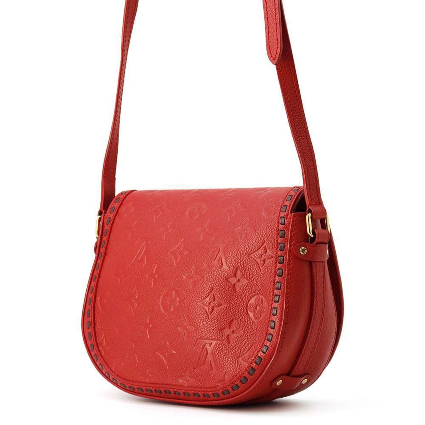 Petite Malle Red Shoulder Bag