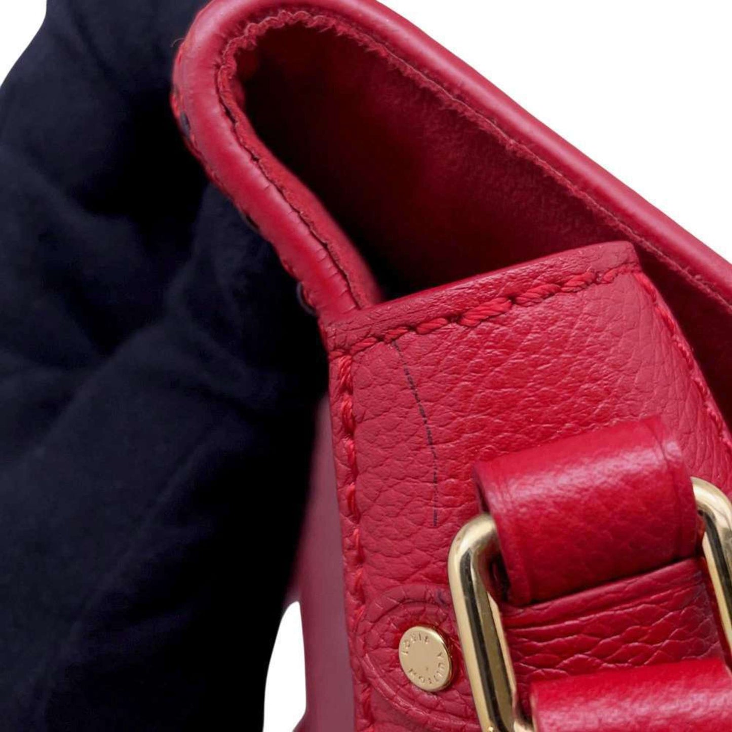 Petite Malle Red Shoulder Bag