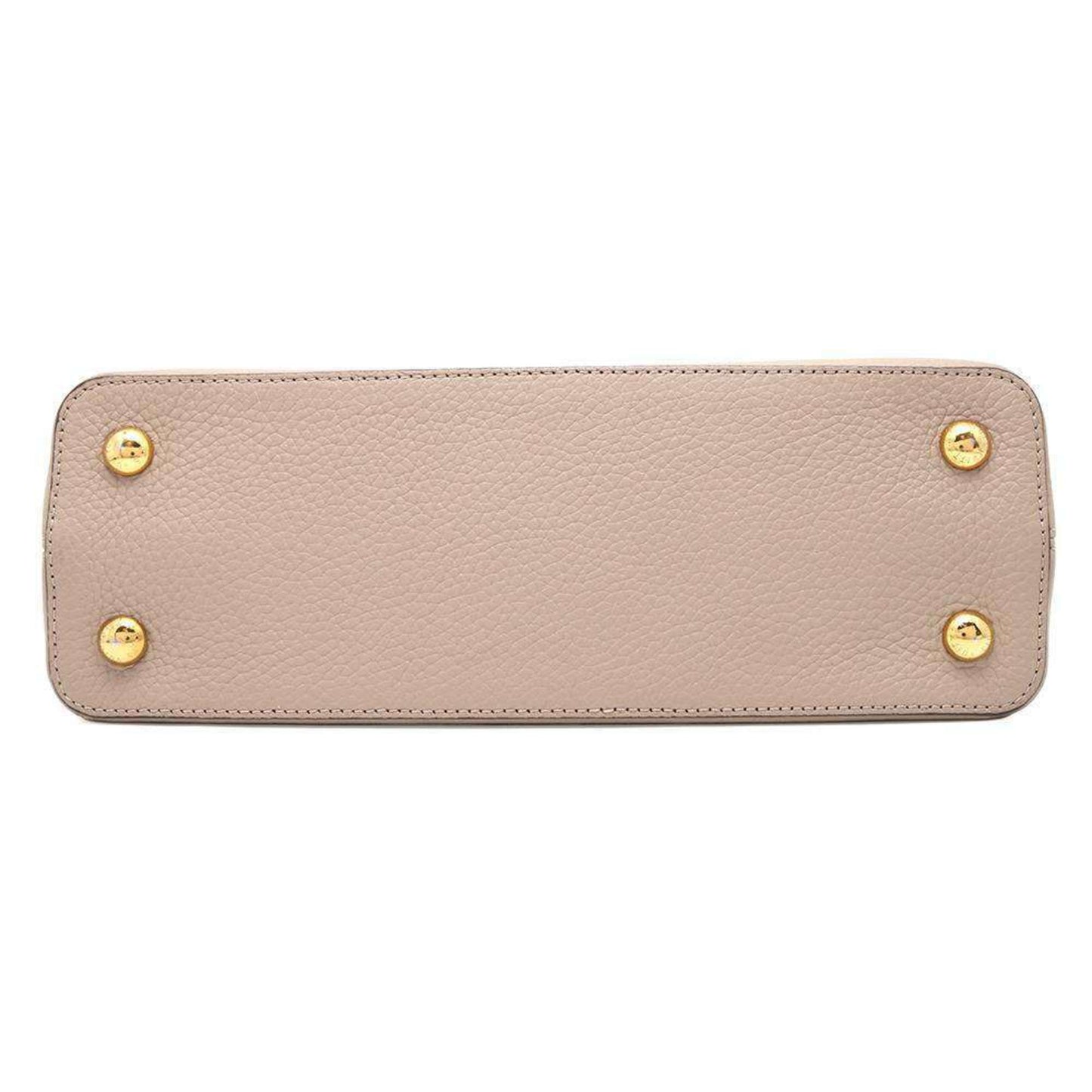 Leather Capucines Bag with Dust Bag and Shoulder Strap