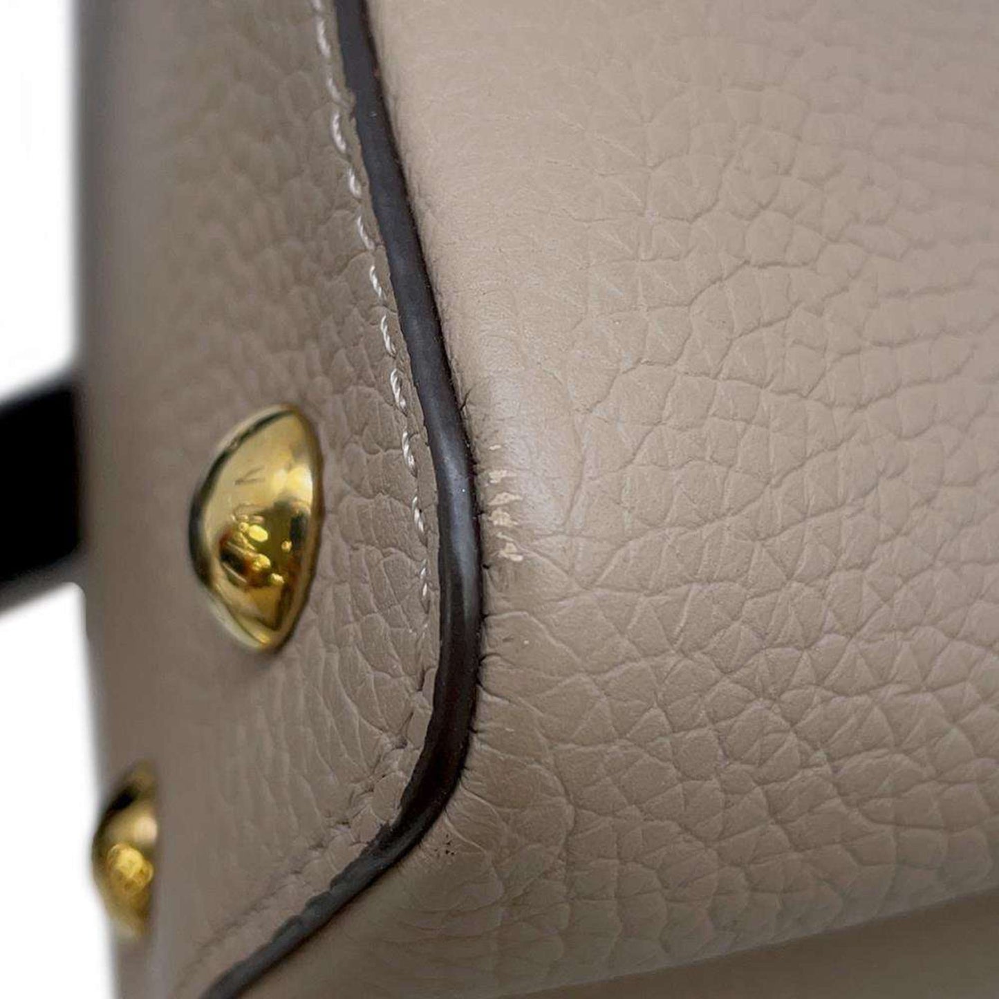 Leather Capucines Bag with Dust Bag and Shoulder Strap