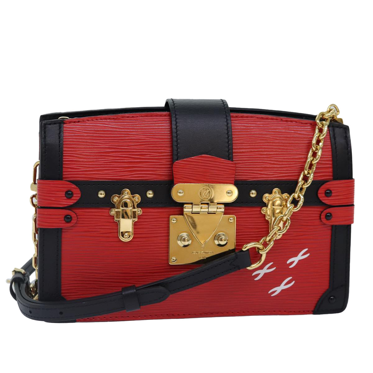 Petite Malle Red Epi Leather