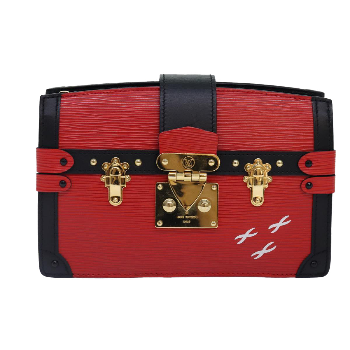 Petite Malle Red Epi Leather